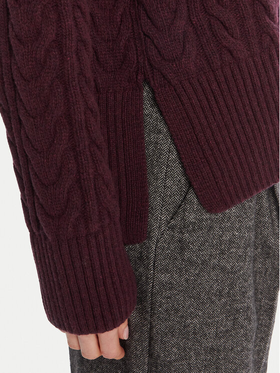 Barbour Barbour Krekls ar augstu apkakli Embleton LKN1692RE88 Bordo Regular Fit