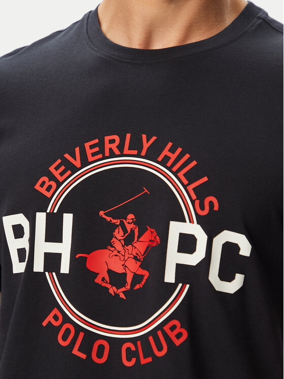 Beverly Hills Polo Club Beverly Hills Polo Club Póló P-SS26M-TS1258 Sötétkék Regular Fit