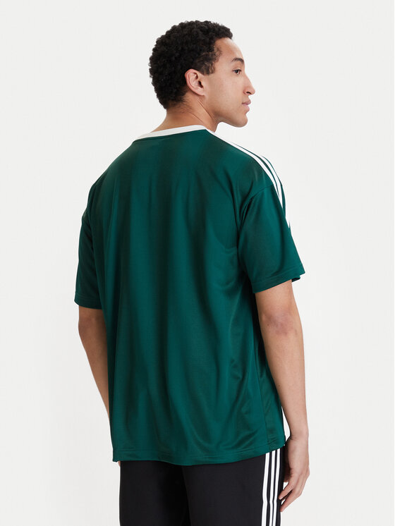adidas adidas T-shirt adicolor Jacquard KD5834 Zelena Loose Fit