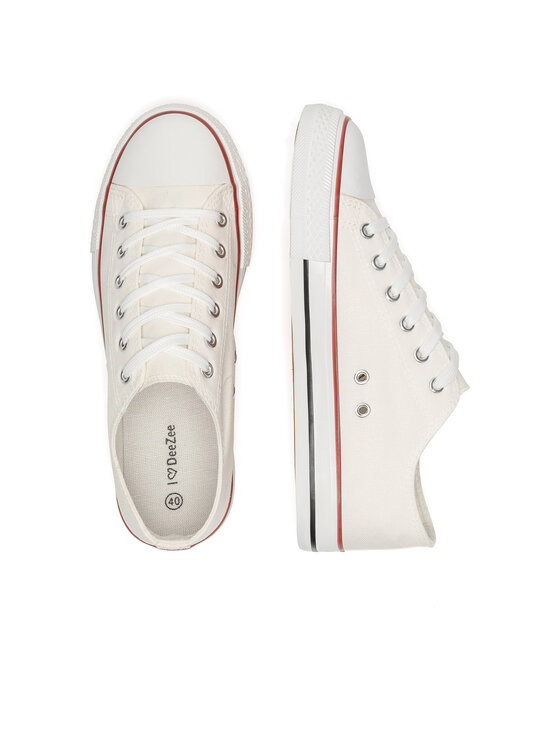 DeeZee DeeZee Sneakers aus Stoff FG-2913 Écru