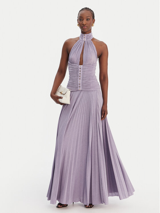 Elisabetta Franchi Elisabetta Franchi Sukienka wieczorowa AB-R18-61E2-V760 Fioletowy Regular Fit
