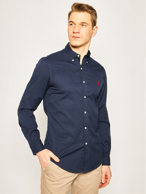 Polo Ralph Lauren Polo Ralph Lauren Cămașă Classics 710794604 Bleumarin Slim Fit