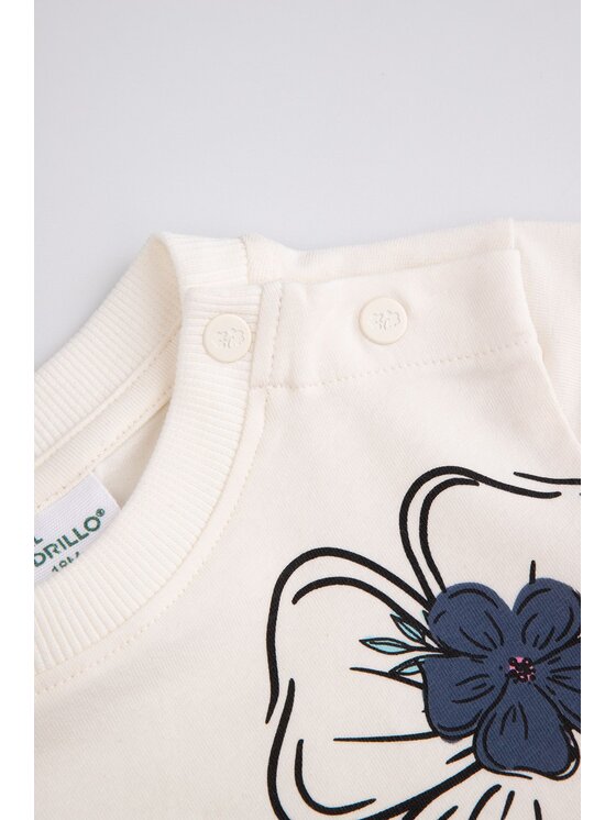 Coccodrillo Coccodrillo S dlouhým rukávem WC6143101FGN-003 Krémová Regular Fit
