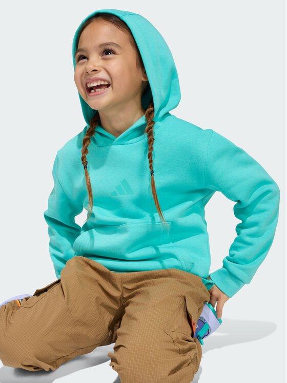 adidas adidas Bluza techniczna Minecraft Turkusowy Regular Fit
