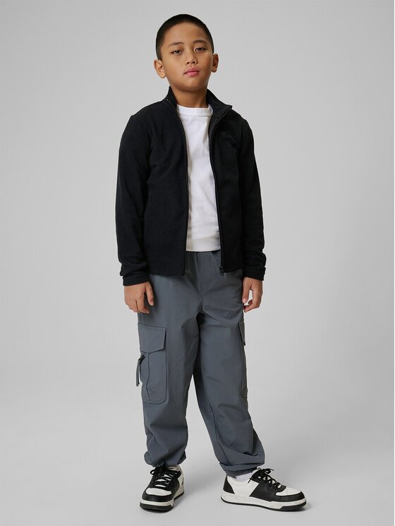 4F 4F Felpa di pile 4FJRSS26TFLEM508-20S Nero Regular Fit