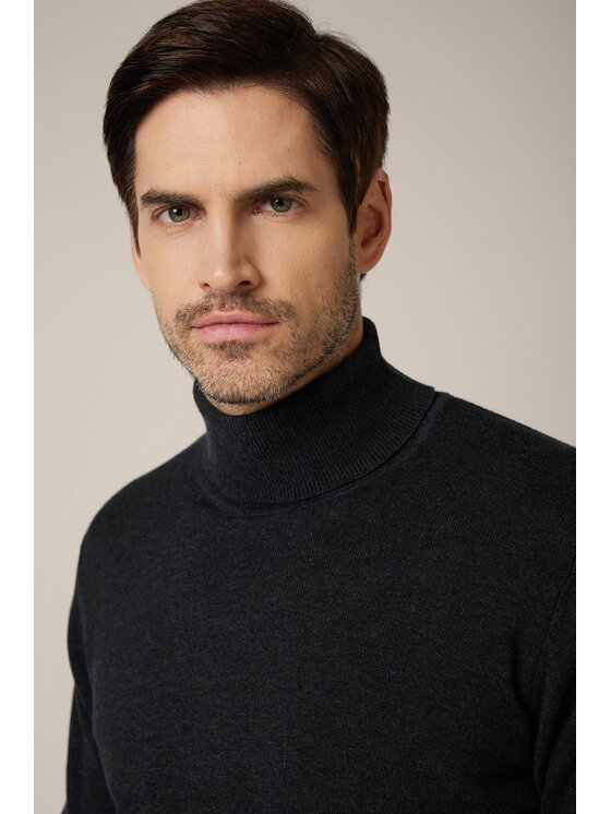 Lancerto Lancerto Sweter Sindre SW073225000060 Szary Regular Fit