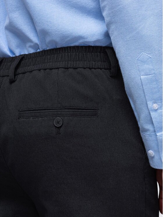 Ombre Ombre Chinosy OM-PACP-0308 Szary ciemny Slim Fit