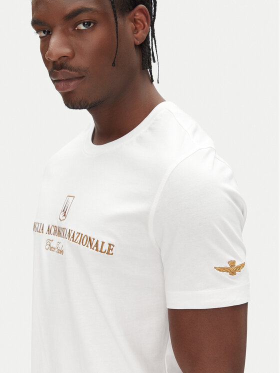 Aeronautica Militare Aeronautica Militare Tricou 251TS2410J592 Alb Regular Fit