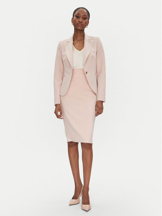 Rinascimento Rinascimento Puzdrová sukňa CFC0122808003 Ružová Regular Fit