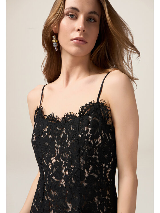 Oltre Oltre Vestito 7316R004813N033 Nero A-Line Fit