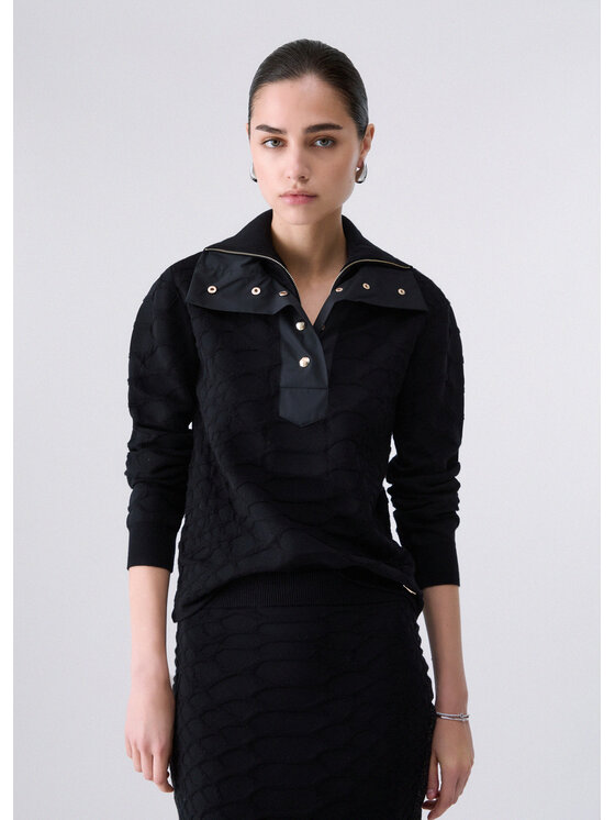 Liu Jo Liu Jo Maglione TF6229MS49I22222 Nero Regular Fit