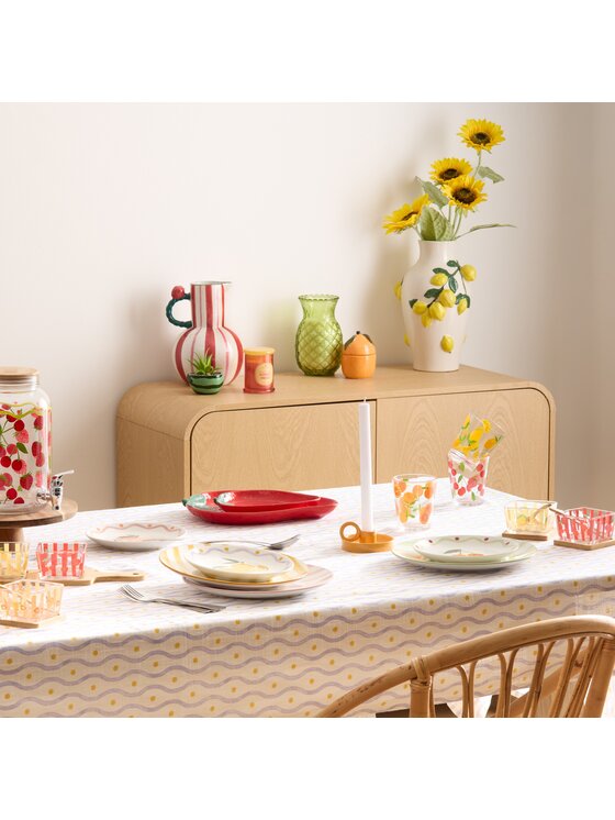 MIAhome MIAhome Wazon ceramiczny z gałązkami cytryny LEMONIA Beżowy