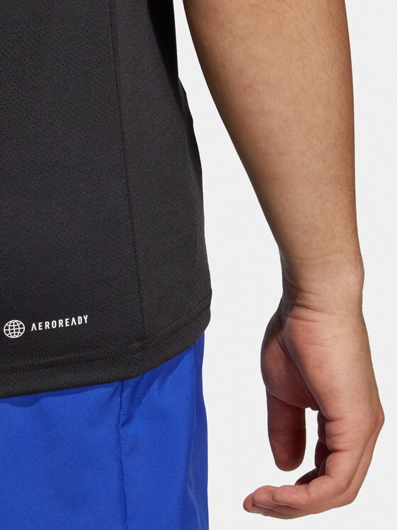adidas adidas Тениска от техническо трико Train Essentials IC7421 Черен Regular Fit