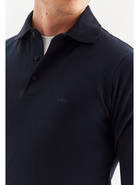 Pako Lorente Pako Lorente Longsleeve P22WF-TL-001 Granatowy Classic Fit