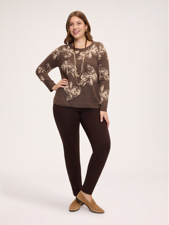 Fiorella Rubino Fiorella Rubino Sweter M460L008727N0S2 Brązowy Regular Fit