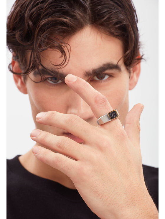 Breil Breil Anello RADIANT FIBER Nero