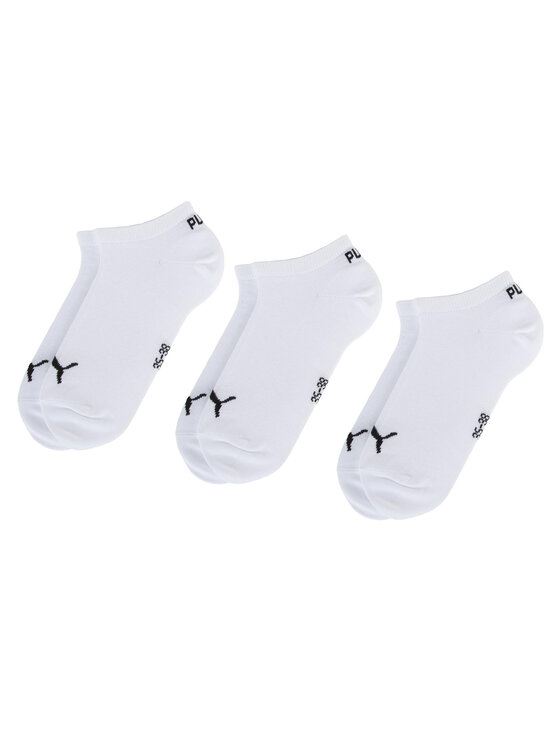 Puma Súprava 3 párov kotníkových ponožiek unisex 261080001 Biela