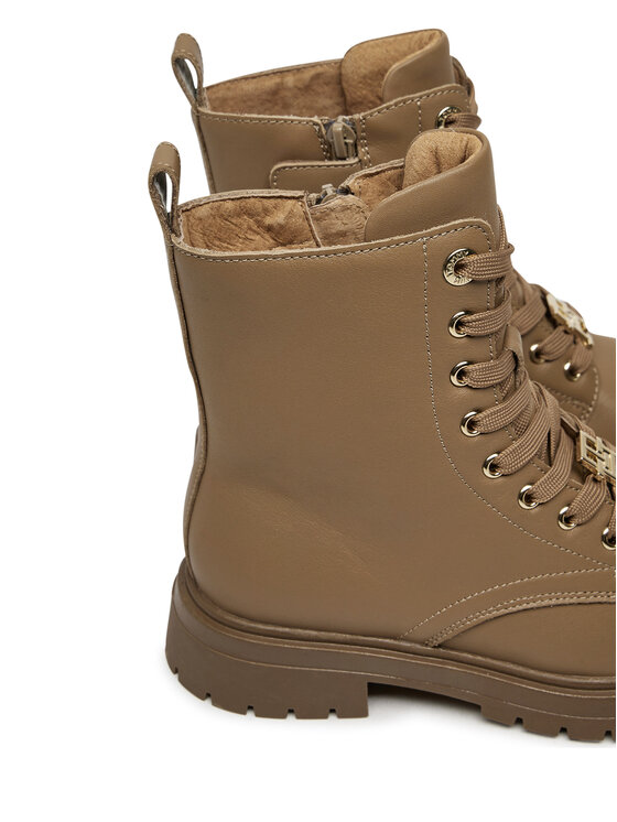 Tommy Hilfiger Tommy Hilfiger Turistická obuv Lace-Up Bootie T3A5-33568-0092 S Hnědá