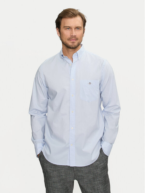 Gant Krekls 3000100 Gaiši zils Regular Fit