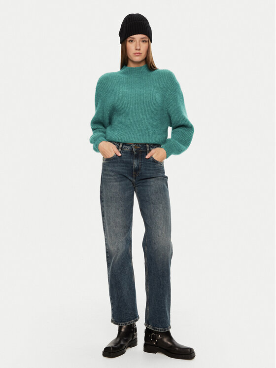 American Vintage American Vintage Sweter East EAST18QH24 Zielony Loose Fit