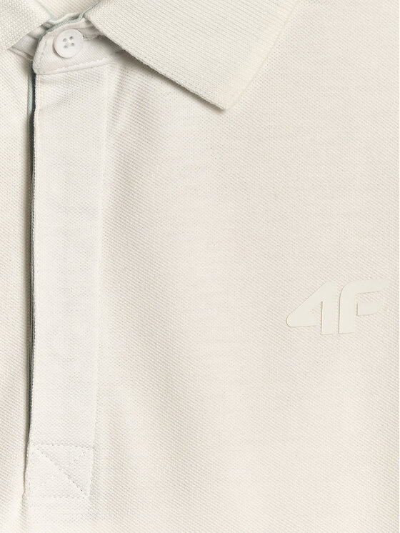 4F 4F Polo COMMERCIAL Biały Regular Fit