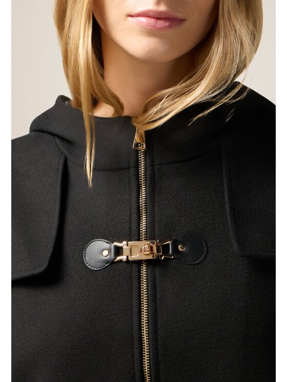 Oltre Oltre Cappotto invernale 0086R000485N033 Nero Baggy Fit