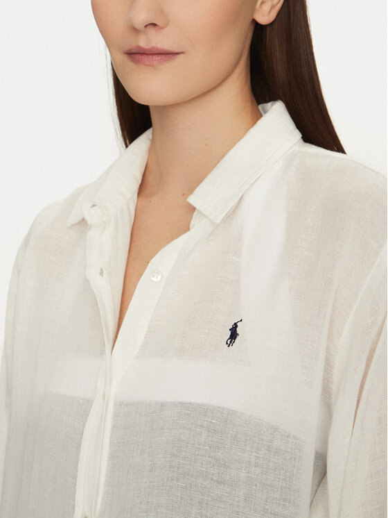 Polo Ralph Lauren Polo Ralph Lauren Sukienka koszulowa 21564379 Écru Regular Fit