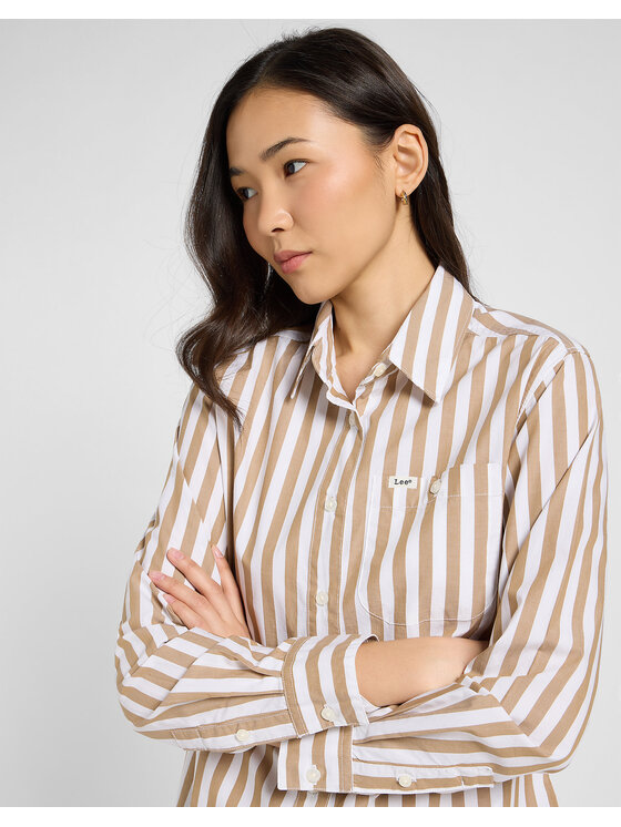 Lee Lee Koszula ALL PURPOSE SHIRT Beżowy Regular Fit