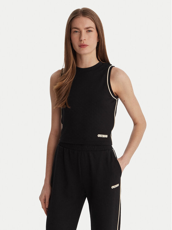 Guess Guess Top V6GP17 K3215 Čierna Regular Fit