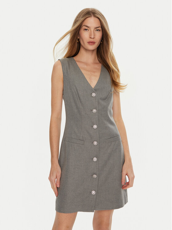 Guess Guess Φόρεμα κοκτέιλ Doris W4BK11 WGIF2 Γκρι Slim Fit