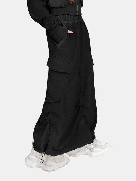 MADE BY SOCIETY MADE BY SOCIETY Spódnica Cargo - F37683 Czarny Basic Fit