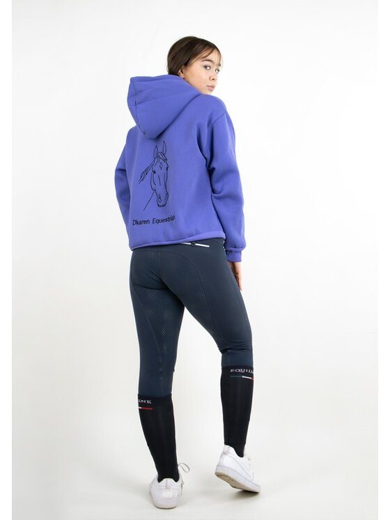 DKaren Sport DKaren Sport Bluza EQ001 Fioletowy Classic Fit