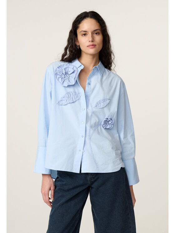 Fabienne Chapot Fabienne Chapot Bluzka 6896-1850-100 Niebieski jasny Regular Fit