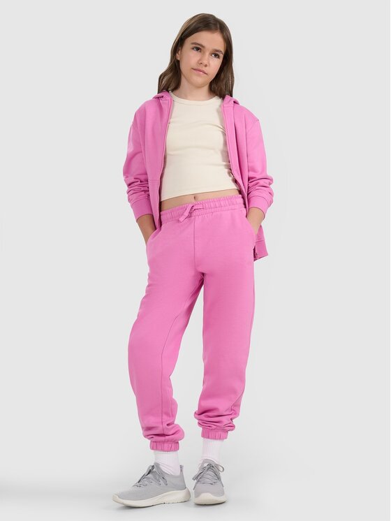 4F 4F Παντελόνι φόρμας 4FJRAW25TTROF1616-54S Ροζ Regular Fit