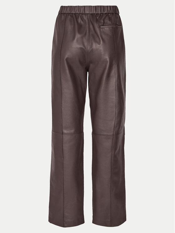 2NDDAY 2NDDAY Pantaloni di pelle 2251561672 3091 Marrone Regular Fit
