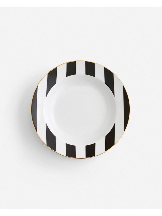 La Mania La Mania Komplet talerzy Stripes 3 szt. Biały