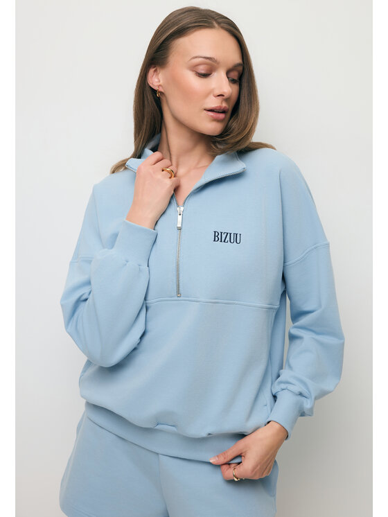 BIZUU BIZUU Bluza CHAMP Niebieski Standard Fit