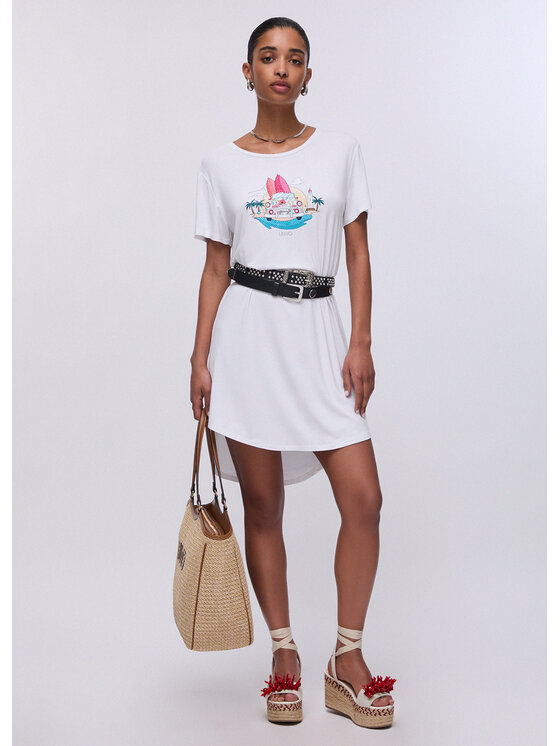 Liu Jo Liu Jo Vestito da spiaggia VA6168JS360P9476 Bianco