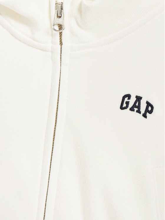 Gap Gap Majica dugih rukava 745912-01 Bijela Relaxed Fit