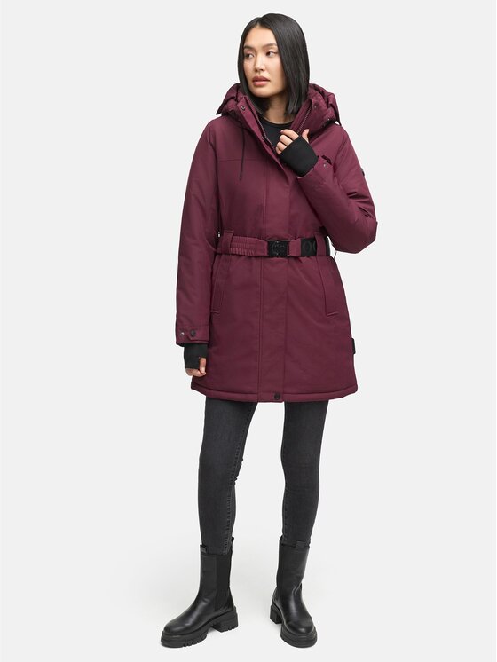 Navahoo Navahoo Kurtka zimowa Frostkuss Bordowy Regular Fit