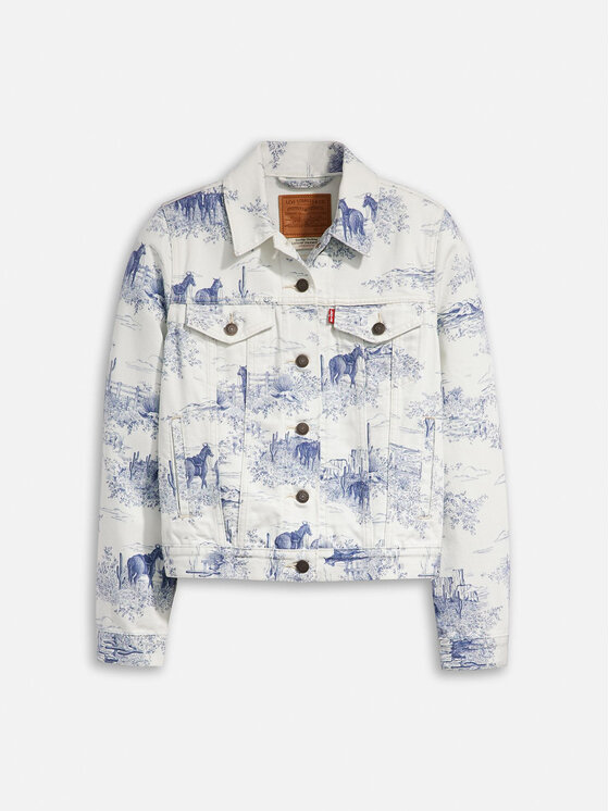 Levi's® Levi's® Τζιν μπουφάν The Original Trucker 29945-0161 Λευκό Regular Fit