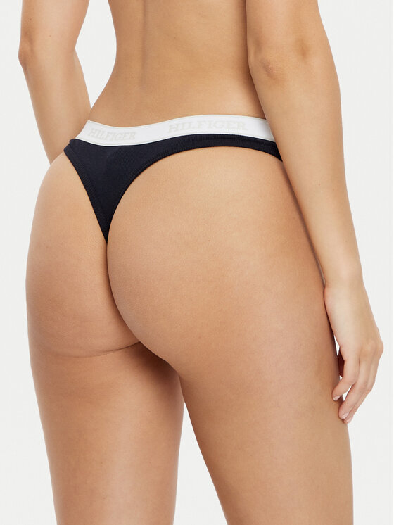 Tommy Hilfiger Tommy Hilfiger Stringi UW0UW05539 Tumši zils