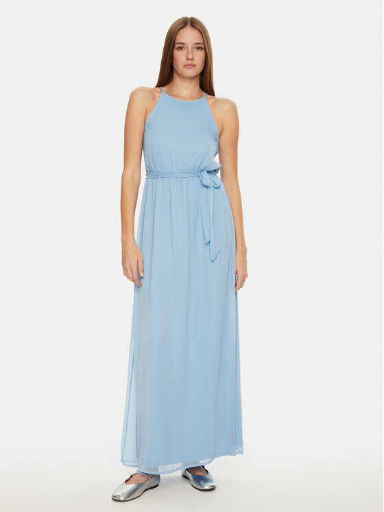 Vila Vila Rochie cocktail Falia 14100342 Albastru celest Regular Fit