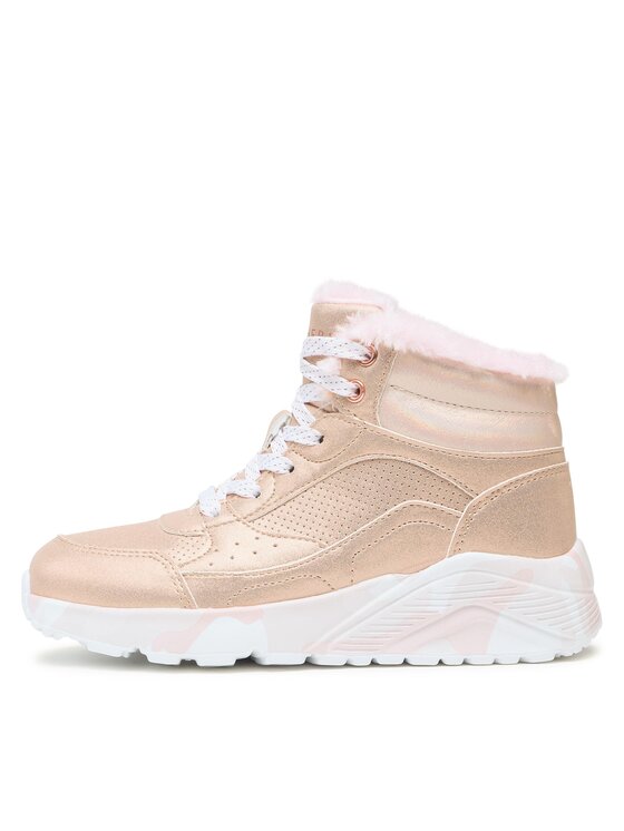 Skechers Skechers Sneakersy Uno Lite Camo Dazzle 310485L/GDPK Złoty