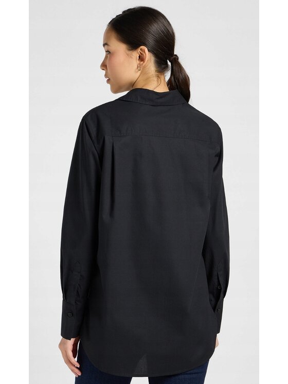 Lee Lee Koszula Classic Shirt Czarny Regular Fit