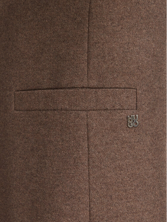 HUGO HUGO Wollmantel Mojeni 50569838 Braun Relaxed Fit