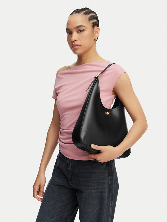 Calvin Klein Calvin Klein Táska Ck Medium Shoulder Bag LV04F3522G Fekete