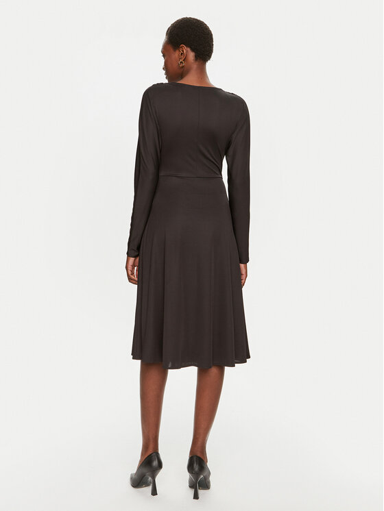 BOSS Boss Koktel haljina Ettita 50523130 Crna Slim Fit