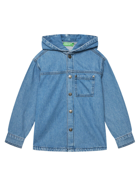 United Colors Of Benetton United Colors Of Benetton дънкова риза 5PWACQ03X Син Regular Fit