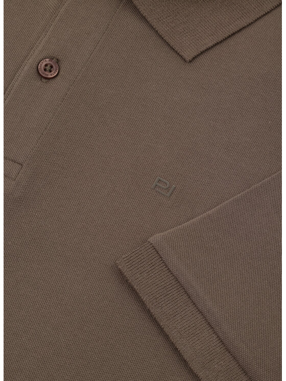 Pako Lorente Pako Lorente Polo P26SF-TX-001 Brązowy Classic Fit
